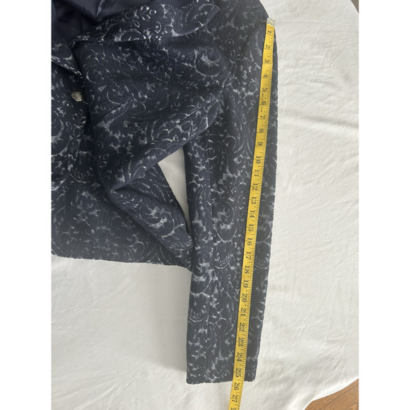 Cabi Jacquard Textured Blazer Womens Size 12 Blue Classic Career Preppy - Picture 9 of 9